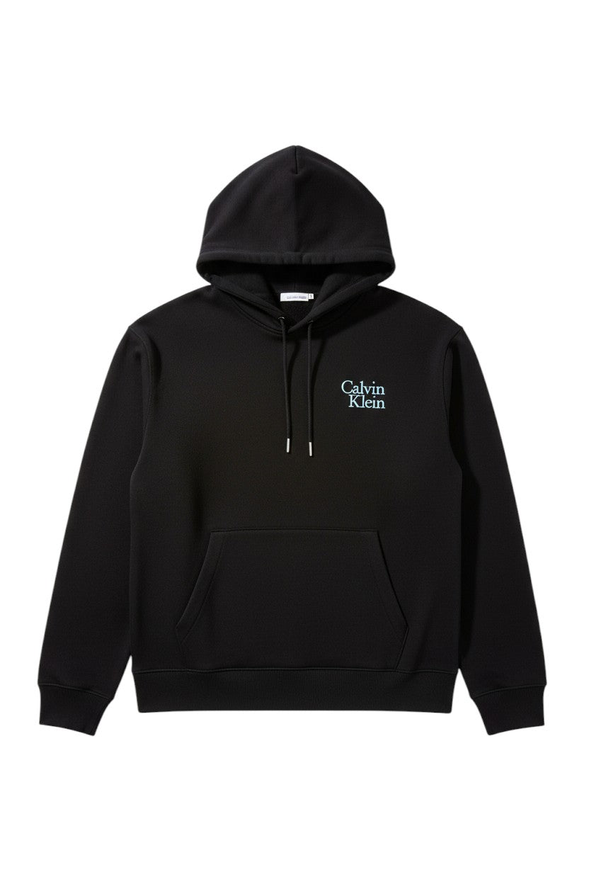 Sweat à capuche noir Calvin Klein – Style minimaliste et confort haut de gamme