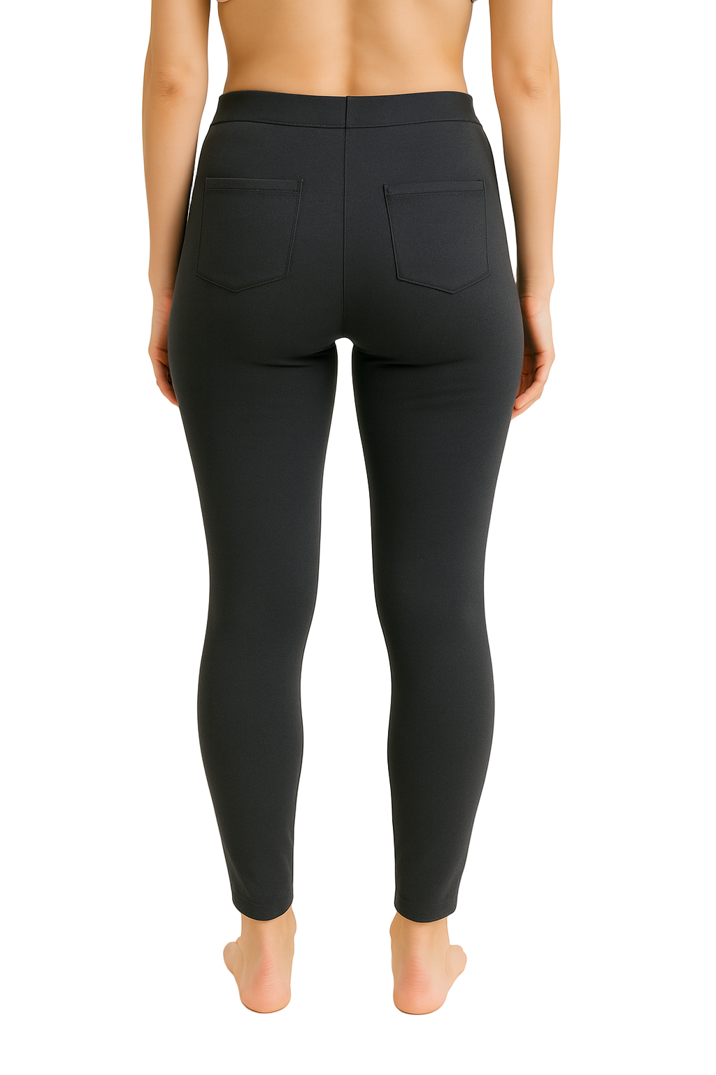 Legging noir femme avec poches arrière – Confort, élégance et coupe ajustée