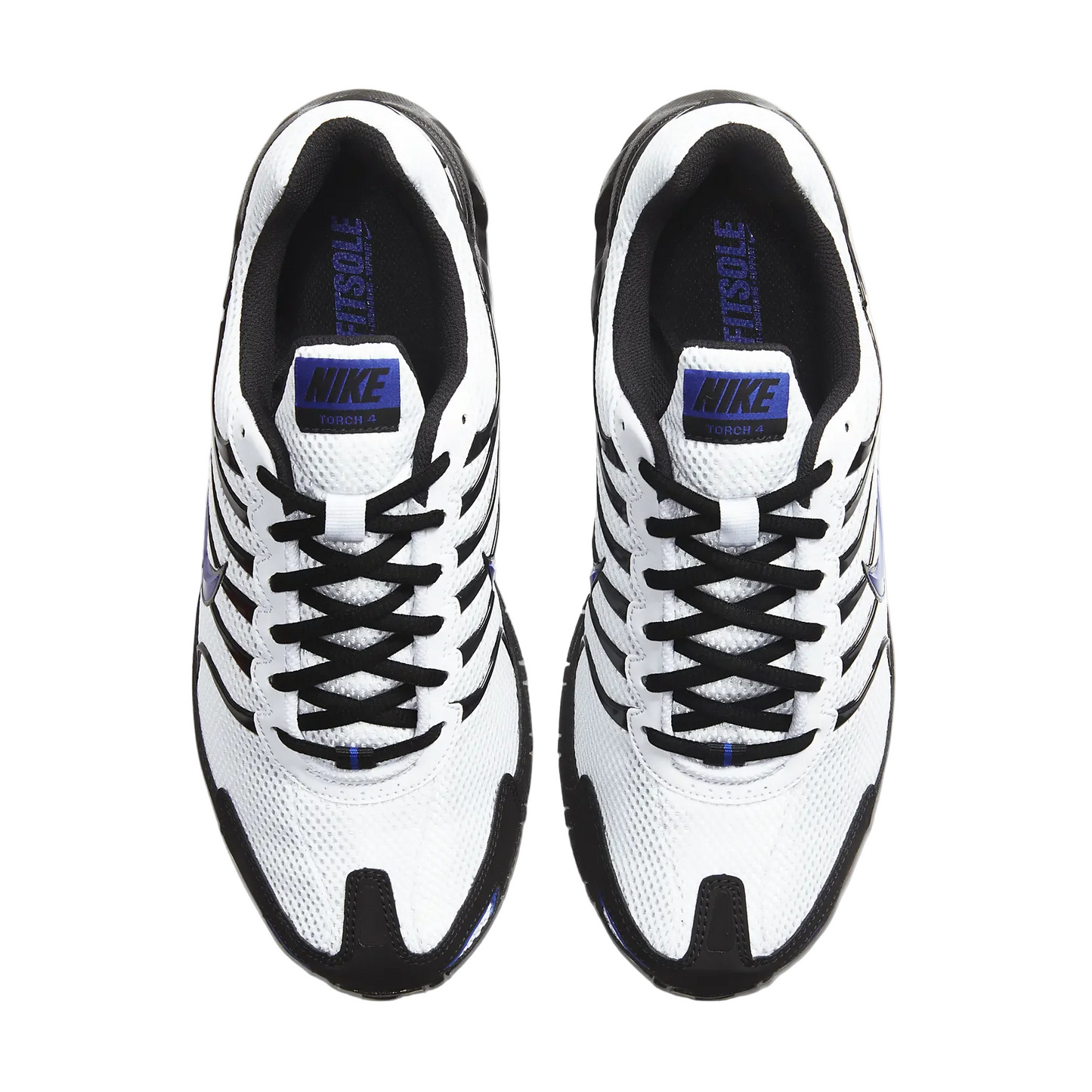 Chaussures Nike Air Max Torch 4 – Blanc, Noir et Bleu – Confort et style sportif