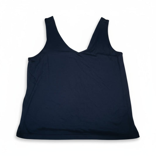 Débardeur bleu marine femme – col V fluide et élégant