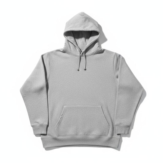 Sweat à capuche gris unisexe – confort et style minimaliste