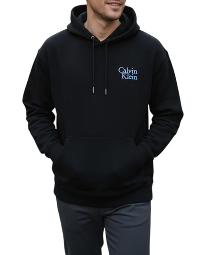 Sweat à capuche noir Calvin Klein – Style minimaliste et confort haut de gamme