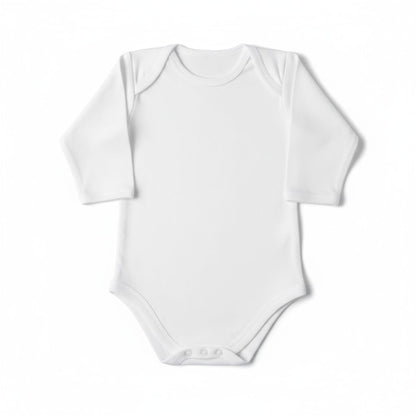 Body blanc à manches longues pour bébé – coton doux et confortable