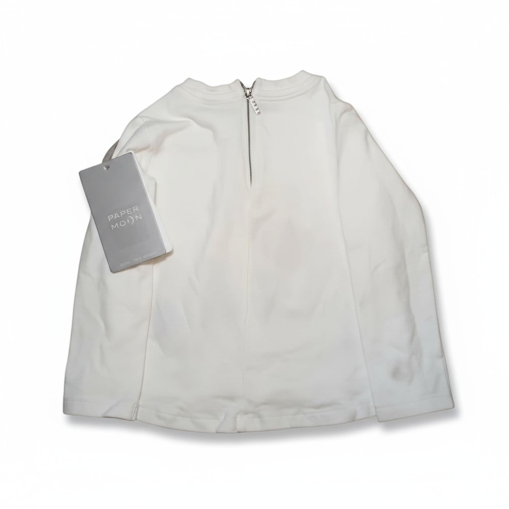 T-shirt blanc Paper Moon enfant – imprimé parfum & vernis rouge