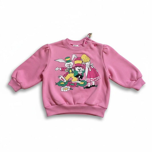 Sweat bébé rose à motif lapin – chaud, doux et adorable