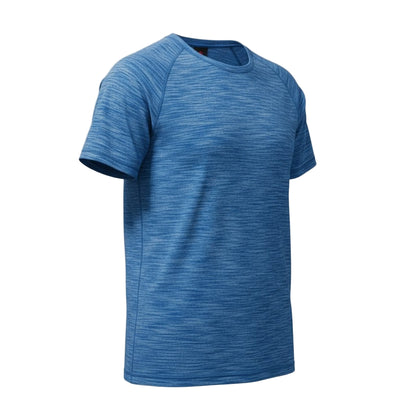 T-shirt bleu chiné homme – léger, respirant et confortable