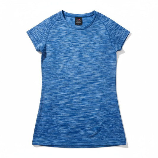 T-shirt bleu chiné homme – léger, respirant et confortable