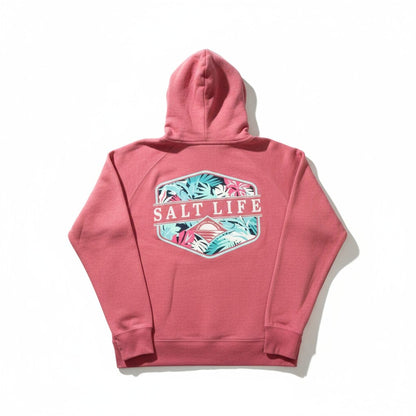 Sweat à capuche rose “Salt Life” – douceur et style décontracté