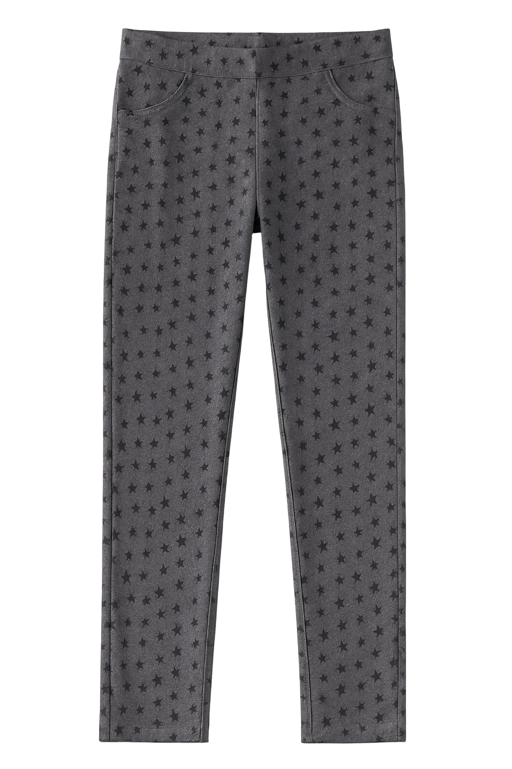 Legging fille gris imprimé étoiles – Confortable et tendance pour tous les jours
