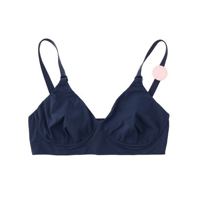 Soutien-gorge bleu marine sans armatures – Confort et maintien au quotidien