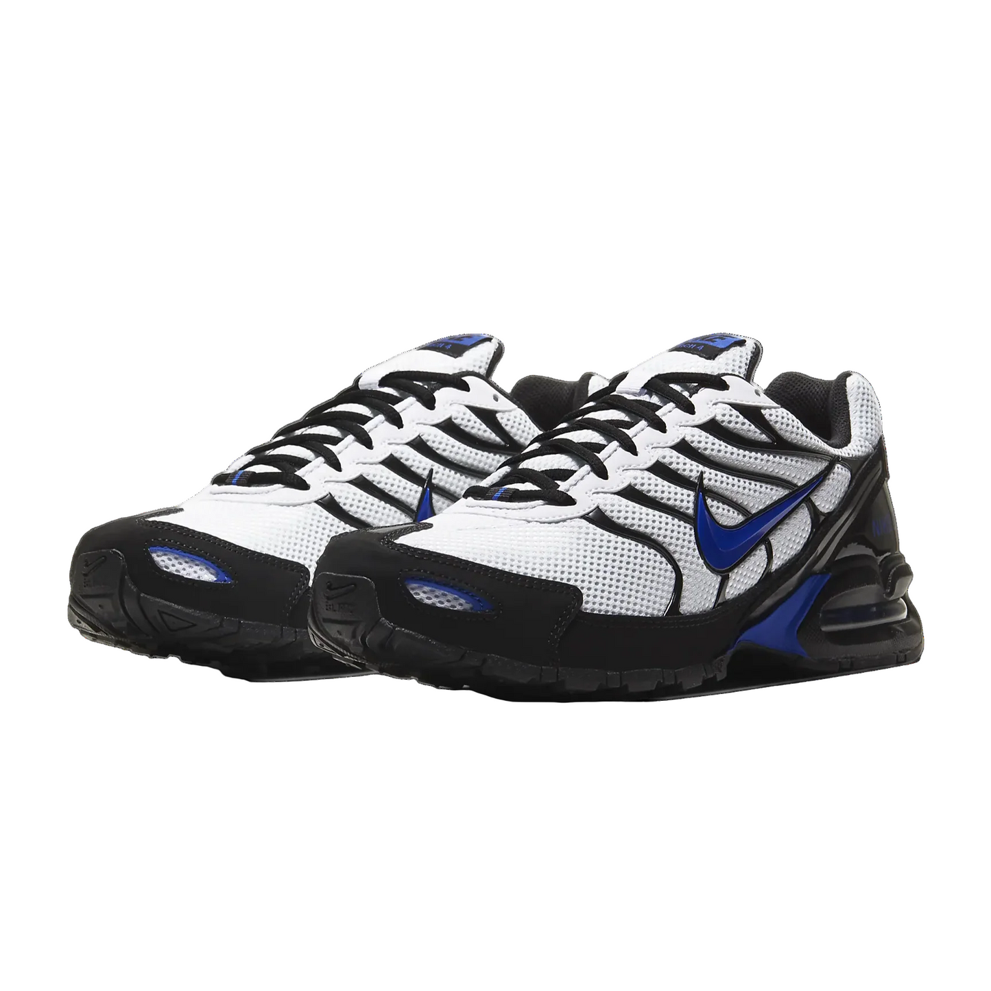 Chaussures Nike Air Max Torch 4 – Blanc, Noir et Bleu – Confort et style sportif