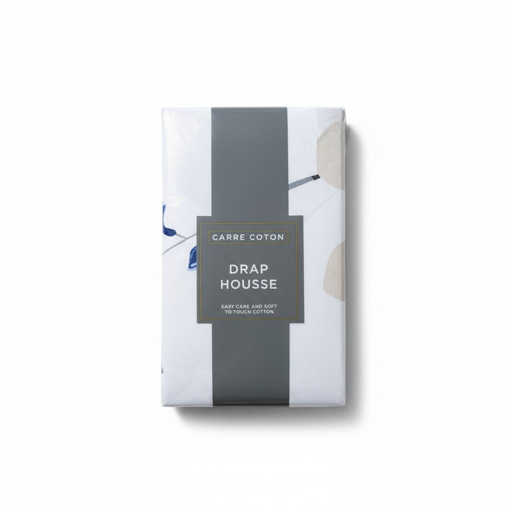 Drap-housse en coton doux – Carré Coton (90x190 cm)