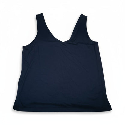 Débardeur bleu marine femme – col V fluide et élégant