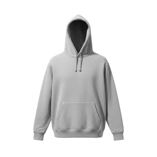 Sweat à capuche gris unisexe – confort et style minimaliste