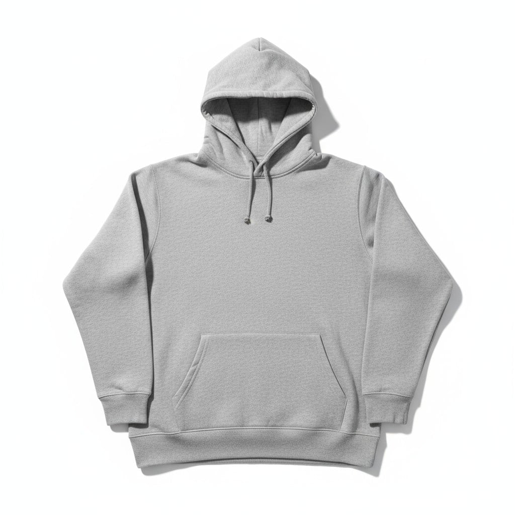 Sweat à capuche gris unisexe – confort et style minimaliste