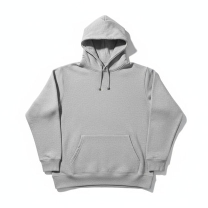 Sweat à capuche gris unisexe – confort et style minimaliste