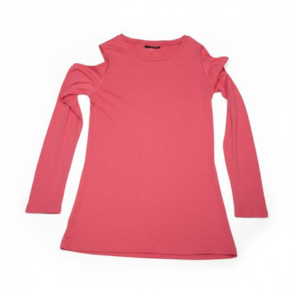 T-shirt à manches longues pour fille – rose corail doux