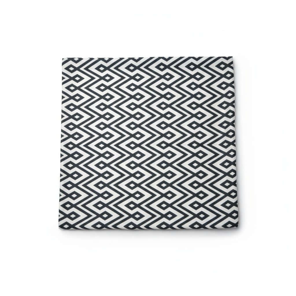 Housse de coussin motif géométrique noir et blanc – Style moderne