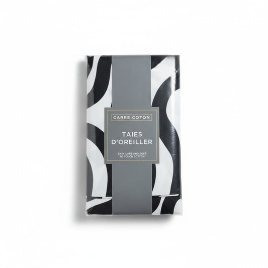 Paire de taies d’oreiller Carré Coton – 63x63 cm, confort et élégance