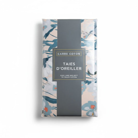 Paire de taies d’oreiller Carré Coton – 63x63 cm, confort et élégance