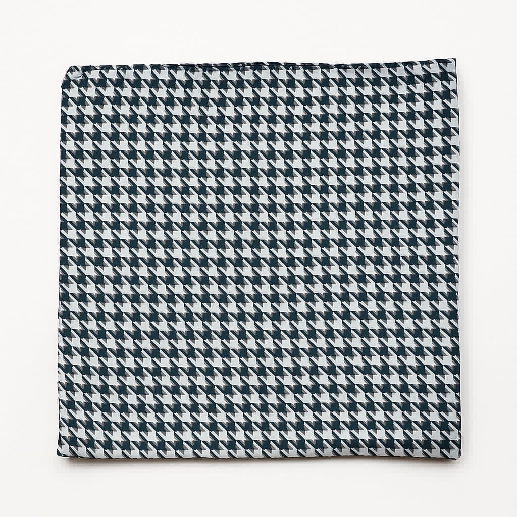 Housse de coussin motif pied-de-poule – Élégance intemporelle