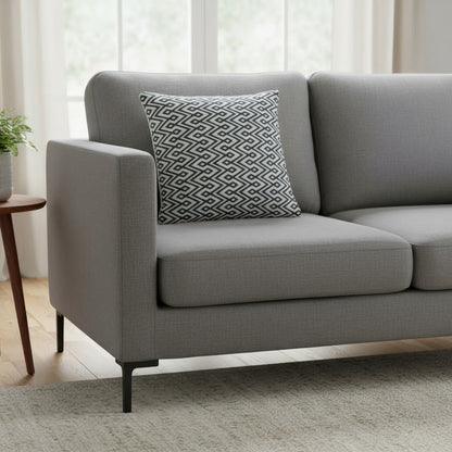 Housse de coussin motif géométrique noir et blanc – Style moderne