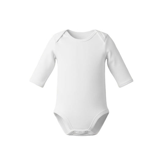 Body blanc à manches longues pour bébé – coton doux et confortable