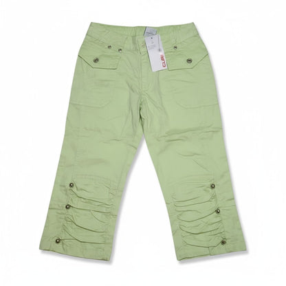 Pantalon cargo 3/4 vert pour enfant – Style casual et pratique
