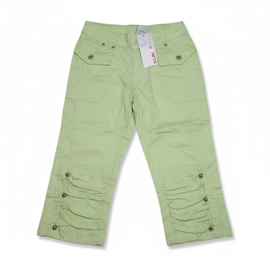 Pantalon cargo 3/4 vert pour enfant – Style casual et pratique
