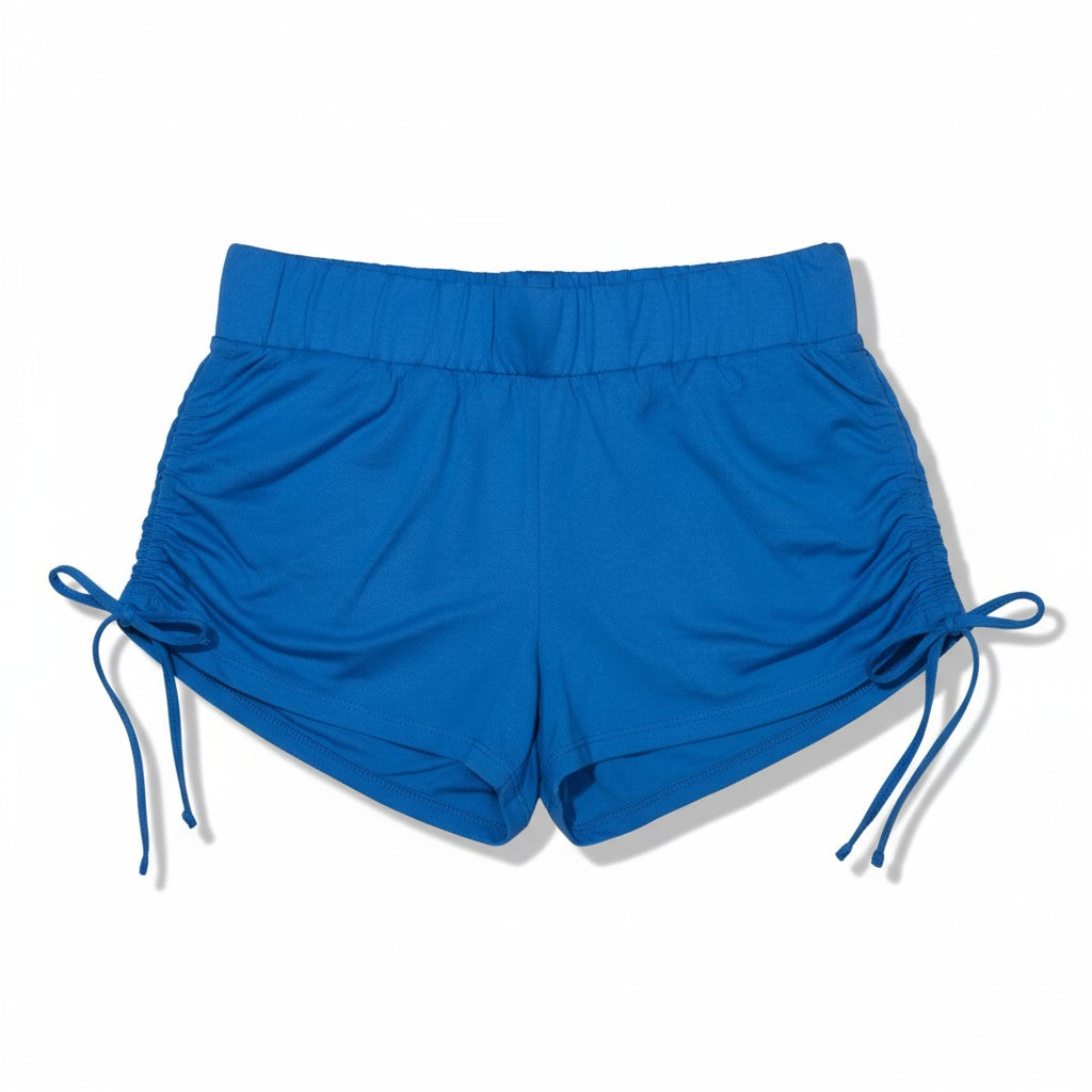 Short de sport bleu femme – Léger, respirant et ajustable