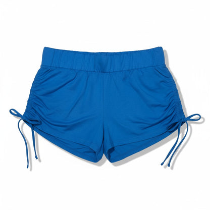 Short de sport bleu femme – Léger, respirant et ajustable