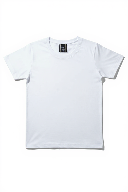 T-shirt blanc enfant – 100 % coton hypoallergénique, doux et respirant