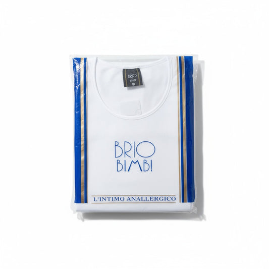 T-shirt blanc enfant – 100 % coton hypoallergénique, doux et respirant