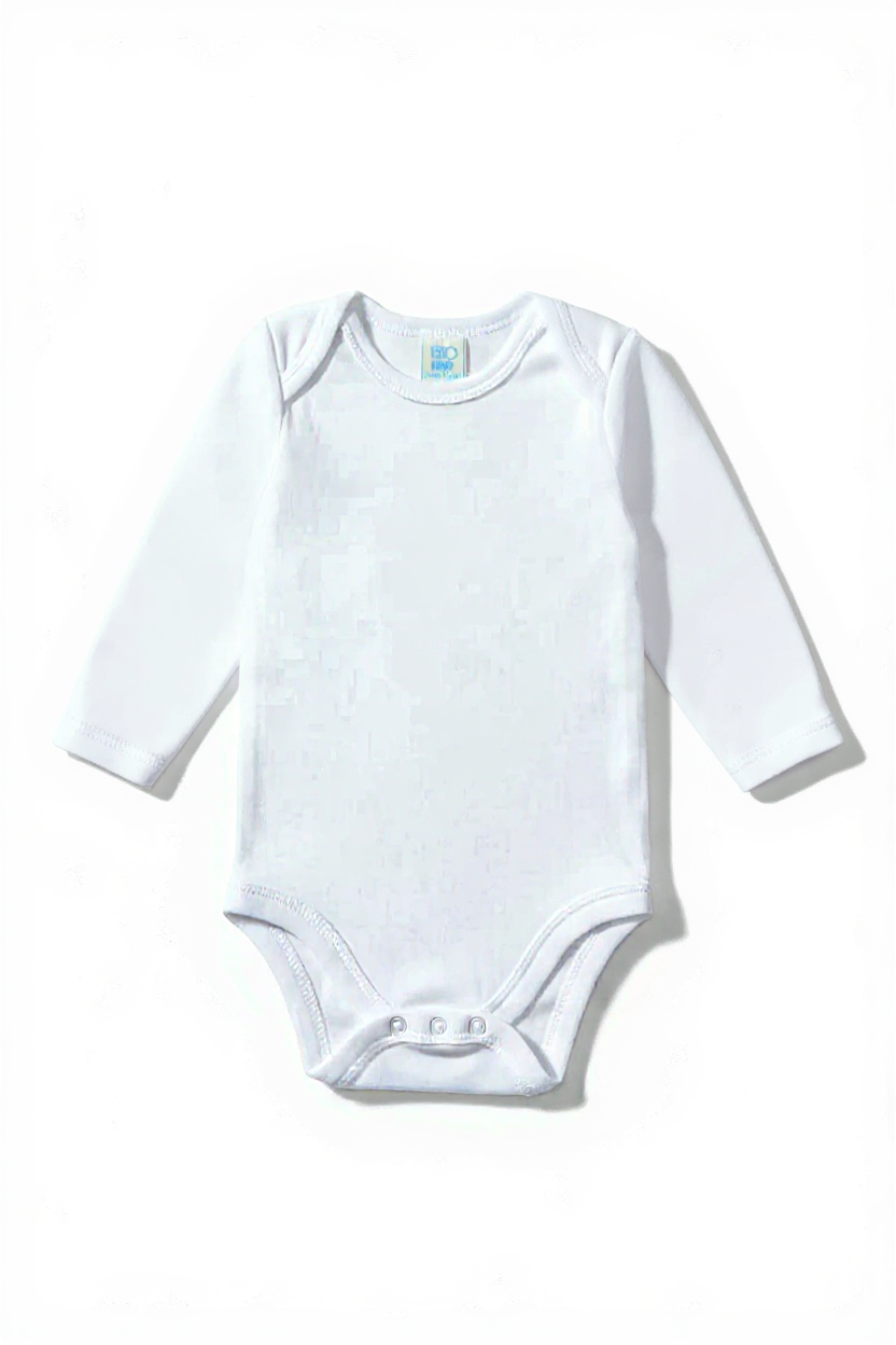 Body bébé blanc à manches longues