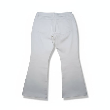 Jean blanc femme évasé taille haute – Coupe bootcut élégante
