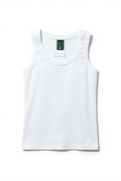 Débardeur blanc enfant Brio Bimbi – Coton anallergique et respirant