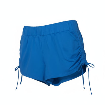 Short de sport bleu femme – Léger, respirant et ajustable