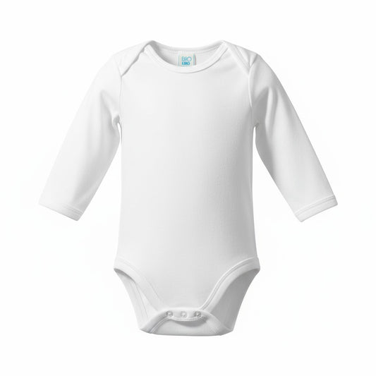 Body bébé blanc à manches longues