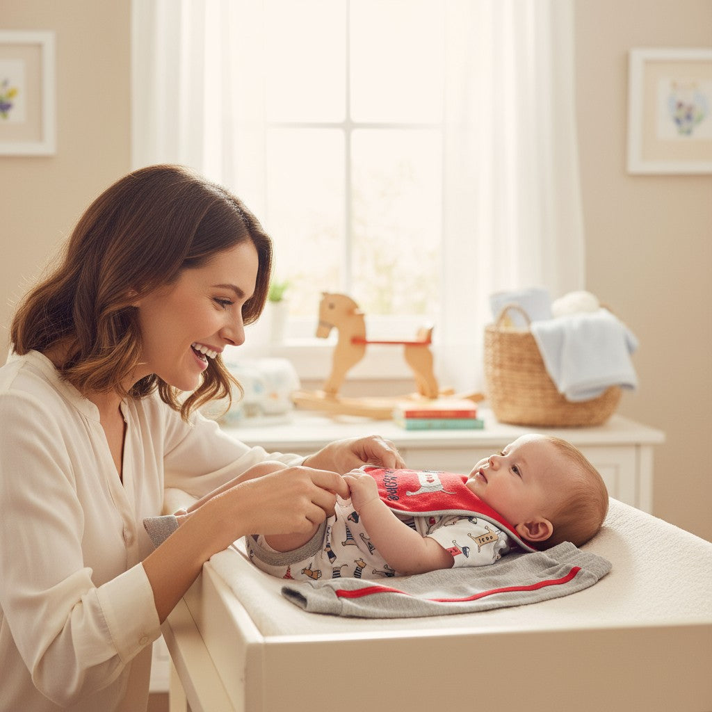 Ensemble bébé 3 pièces “Pawsome” – Body, pantalon et bavoir assorti