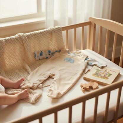 Pyjama bébé mixte à motif éléphant – Ensemble doux 2 pièces